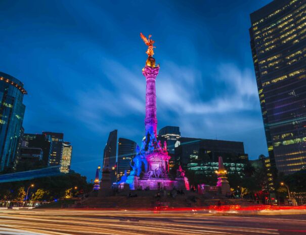 The Angel of Independence in Mexico City, Mexico.