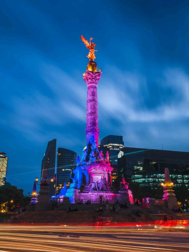 The Angel of Independence in Mexico City, Mexico.